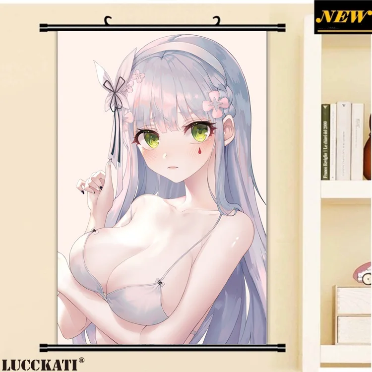 40X60 см девушки фронтальная задница без бюстгальтера pantsu Сексуальная лоли видеть через cameltoe pantsu мультфильм аниме стены плакат прокрутки холст живопись - Цвет: P