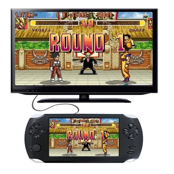 

Newest 5.1 inch Handheld Portable Game Console Dual Joystick 16GB preloaded 2700 free games support TV Out video game machine