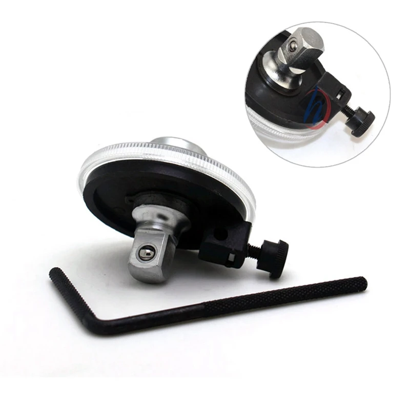 360 Degree 1/2" Drive Adjustable Torque Angle Gauge Meter Angle Rotation Measurer Tool Wrench Auto Repair Check Meter