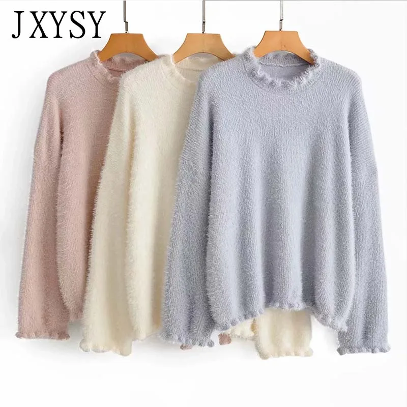 

JXYSY 2019 Winter sweaters women cotton england style solid thick warm pullovers jersey mujer invierno women sweaters and tops