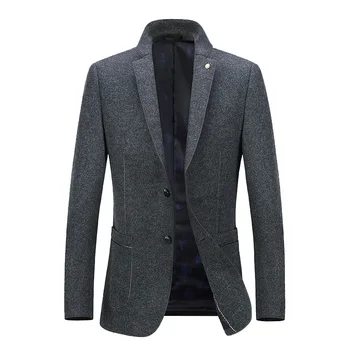 

Bixi Business Leisure Single West Slim Fit Small Suit Men Woolen Coat Gao Quality Wool Suit Men's Wear