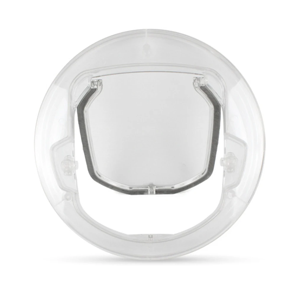 

Supplies With Liner Small Dogs Pet Door Animal Window Hole Round Clear Cat Gate Kitten Security Entrance Puppy 4 Ways Locking