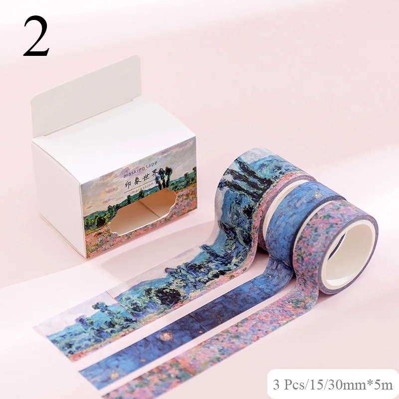 2 3 шт./компл. милый Единорог лента Washi Kawaii КИТ малярный скотч Винтаж декоративная лента для наклейки Скрапбукинг канцелярские ленты - Цвет: 2