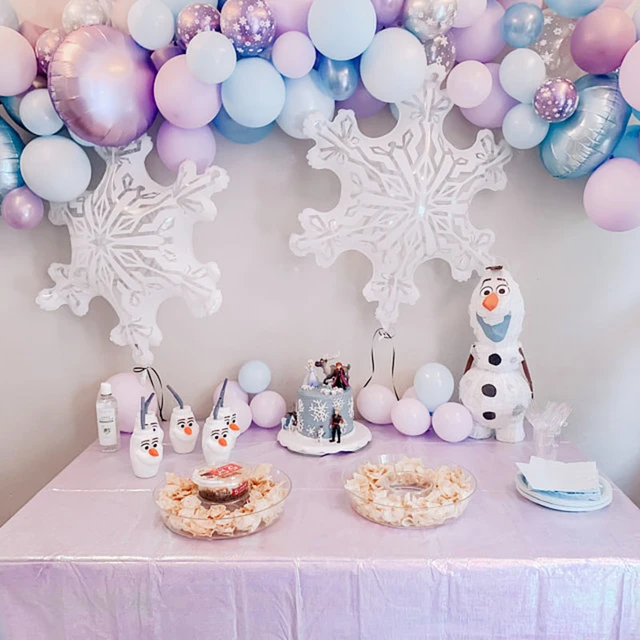 Décorations de fête d'anniversaire pour fille, ballon de neige