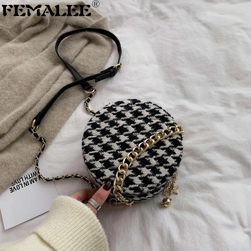 tweed shoulder bag
