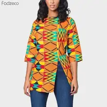 Best Offers Fadzeco African Women Clothes Dashiki Tops Half Sleeve Front Split Ankara Print T-Shirt Vestido Fashion Blouse African Clothing Best Offers Fadzeco African Women Clothes Dashiki Tops Half Sleeve Front Split Ankara Print T-Shirt Vestido Fashion Blouse African Clothing