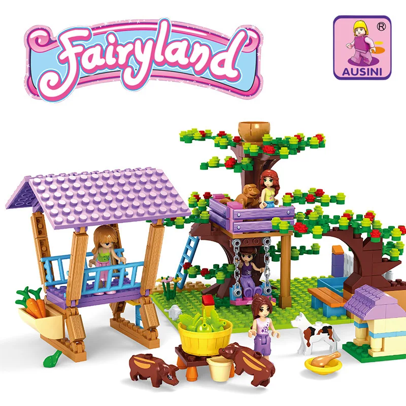 

AUSINI 24706 Joy Study GIRL'S Building Blocks Toy Play House Educational Fun Assembled Toys