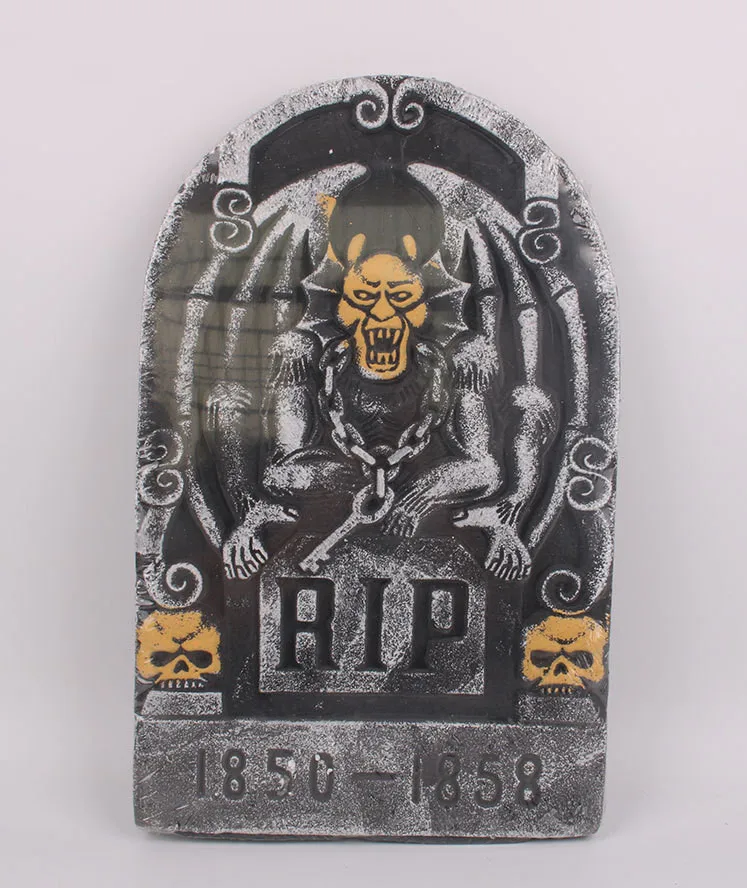 1pc Random Color Halloween Skeleton Tombstones Stereoscopic Foam Decor Party Haunted House Bar Grisly Stone Scene Props Yard