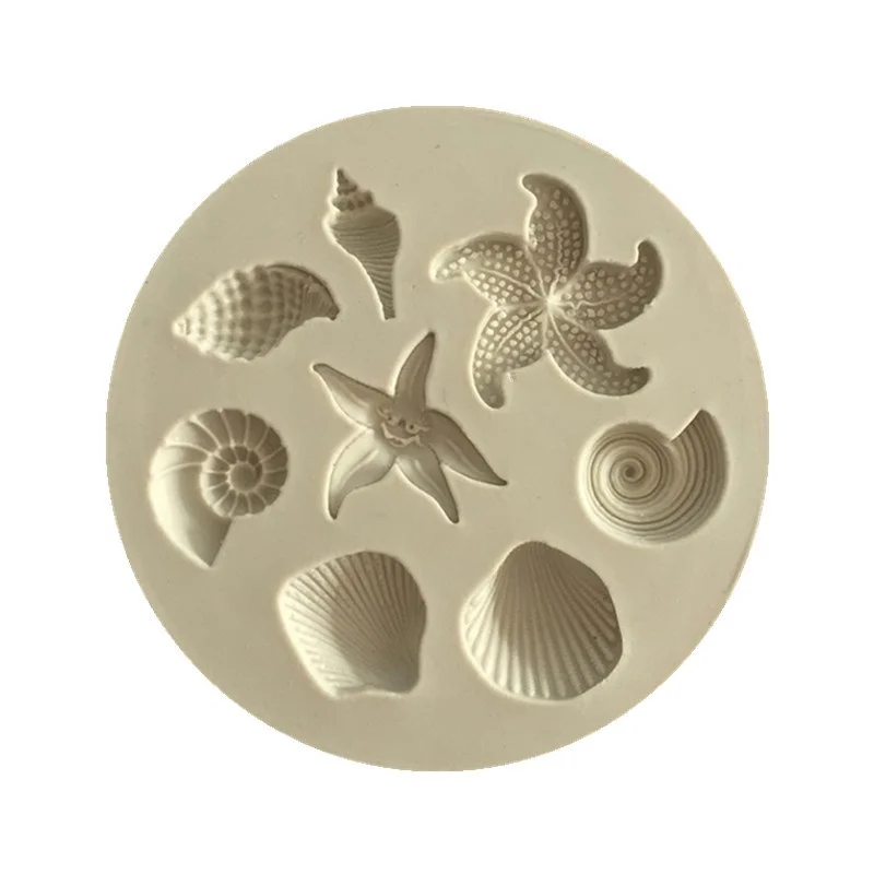 

DIY Lovely Shell Starfish Conch Sea Silicone Mold Fish Mermaid Tail Fondant Cake Decorating Tools Soap Mold Cake Chocolate Tools