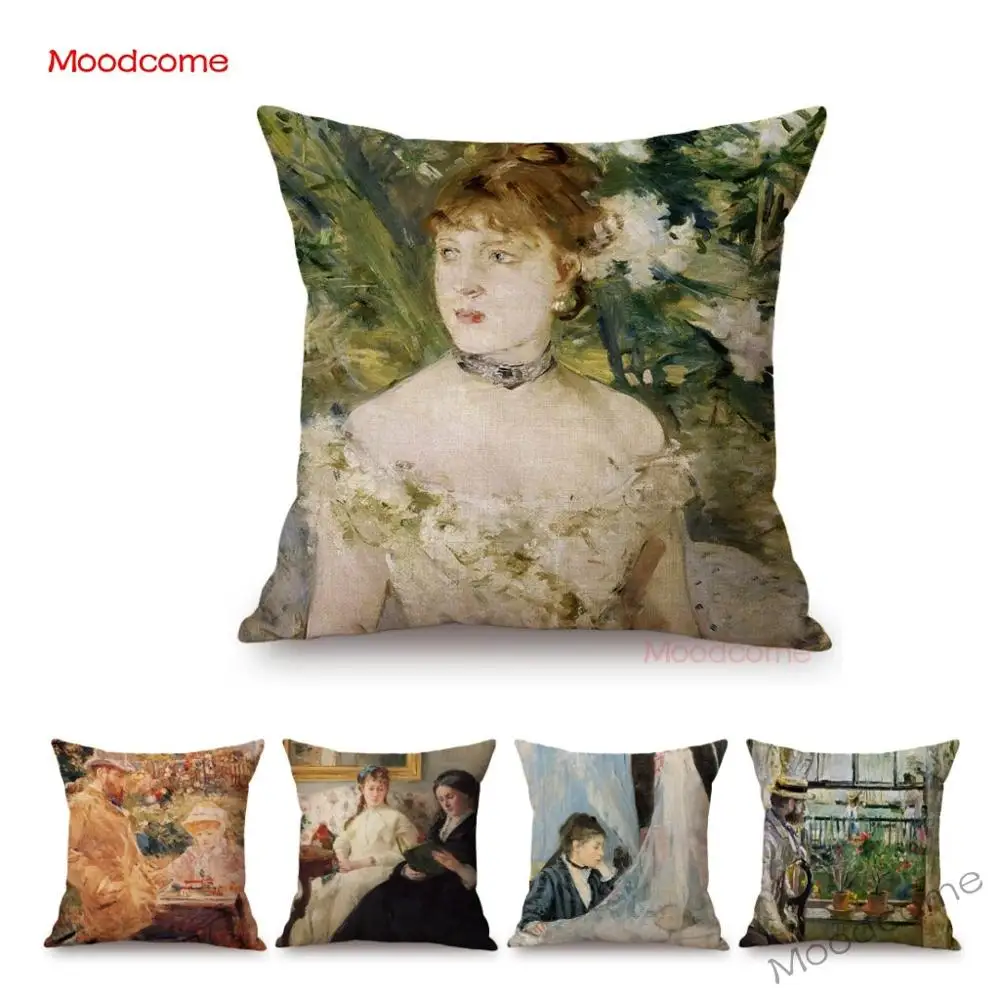 

Французский женский Импрессионистский художник берthe Morisot The Craddle Gallery картина маслом наволочка для подушки Чехол для дивана льняная наволочка