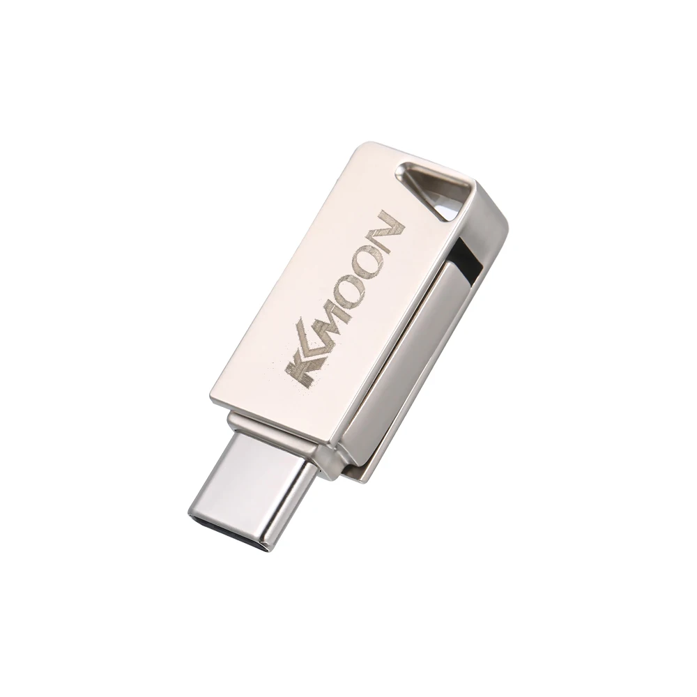 KKmoon USB Flash Drive USB3.0 Type-C Mini Portable U Disk 64GB Pendrives Pen Drive Silver for Phone PC Laptop
