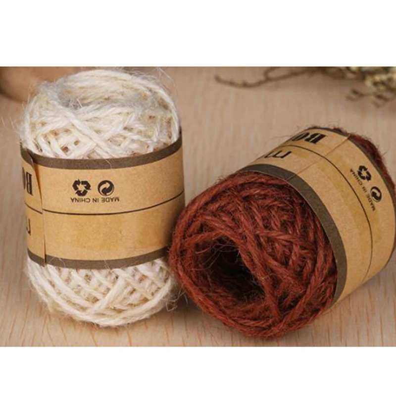 10M/Roll Hemp Twine String Photo Wall Gift Box Craft Making Material Hemp Rope