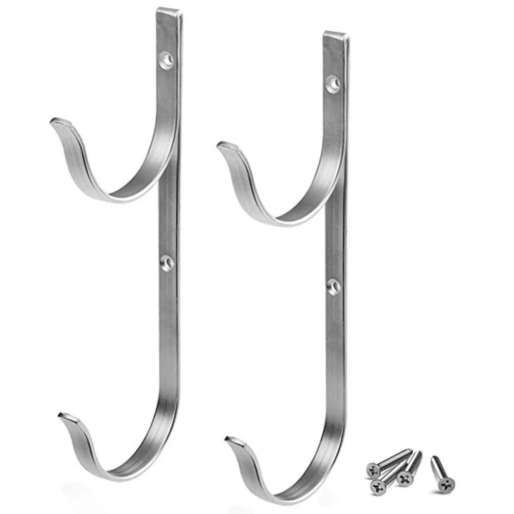 2PCS-Hook-Telescoping-Pole-Hooks-Portable-Leaf-Rakes-Aluminum-Alloy-Multipurpose-Organizer-Swimming-Pool-Hanger-Accessories