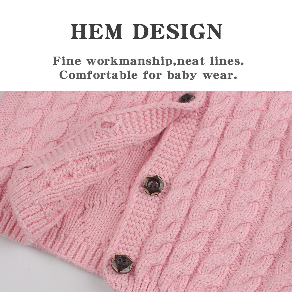Twist Baby Girls Sweater Cotton Long Sleeve Cardigan for Girls Infant Toddler Sweaters Autumn Winter (11)