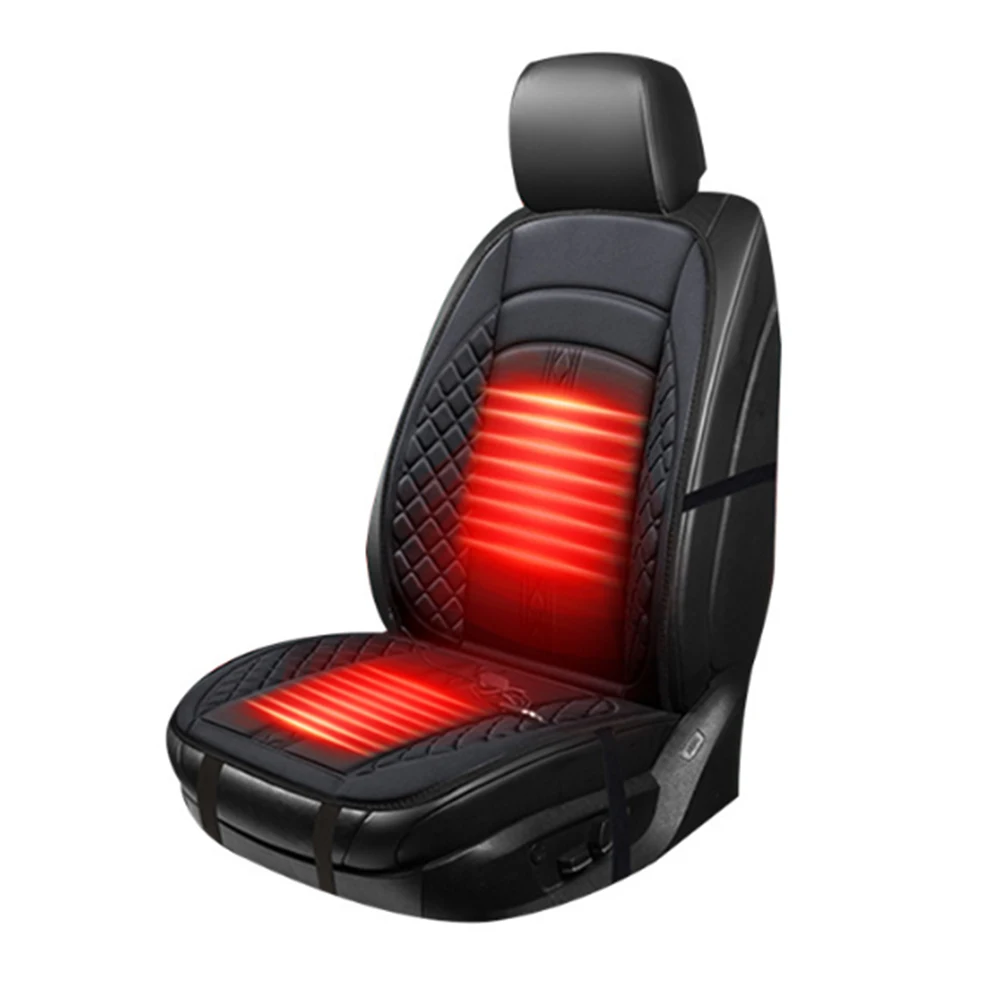 

Universal Adjustable Car Seat Cushion Cover 12V Heated Anti-Slipping Warmer Winter Cushion Safe Seat Heater
