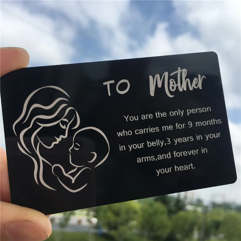 Кошелек с надписью Love Note открытки днем рождения забота о матери металлическая