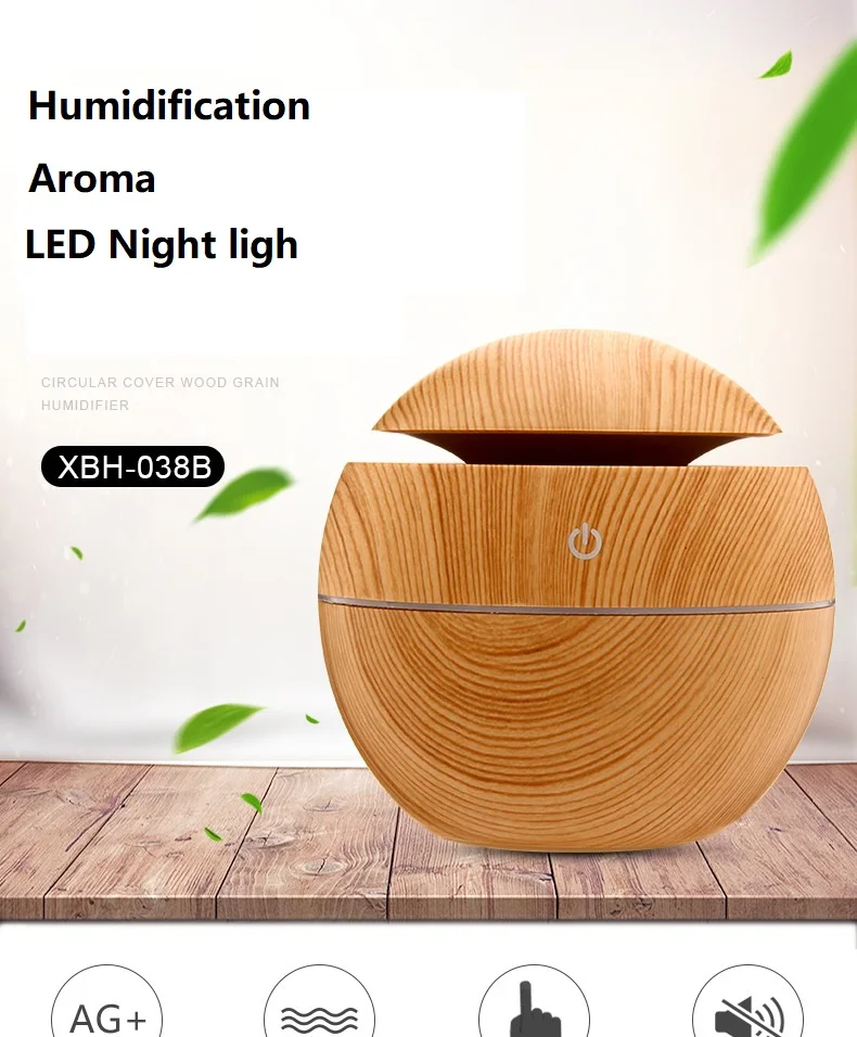 

USB Aroma Essential Oil Diffuser Ultrasonic Cool Mist Air Humidifier Purifier 7 Colors Change LED Night light for Office Home