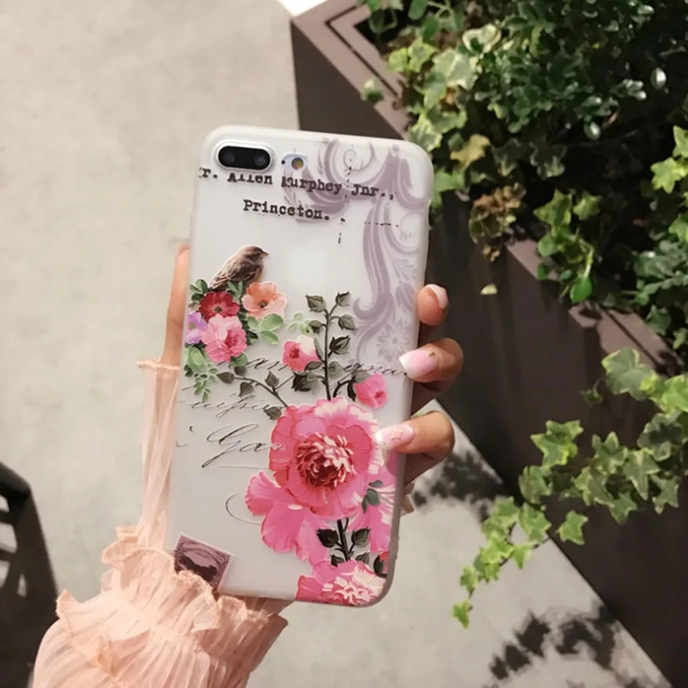 浮雕花朵手机壳iphone 华为 vivo 8