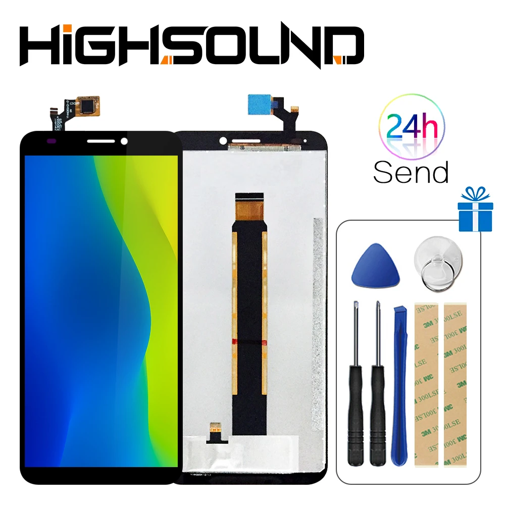 

For Blackview S6 LCD Display+Touch Screen Digitizer Assembly for Blackview S6 Smartphone Repair for s6 lcd display+Tools+tape