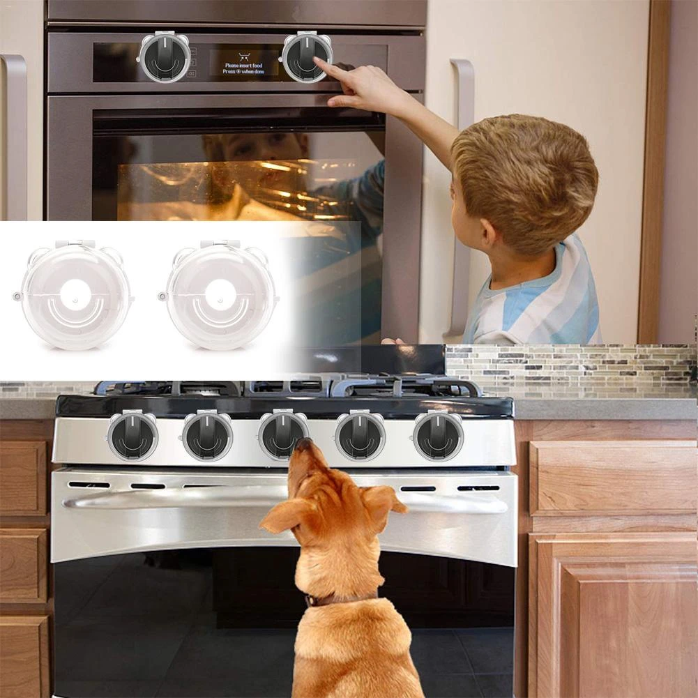 Buy MY MILESTONES Gas Stove Knob Cover Set Of Shoppers Stop Clear