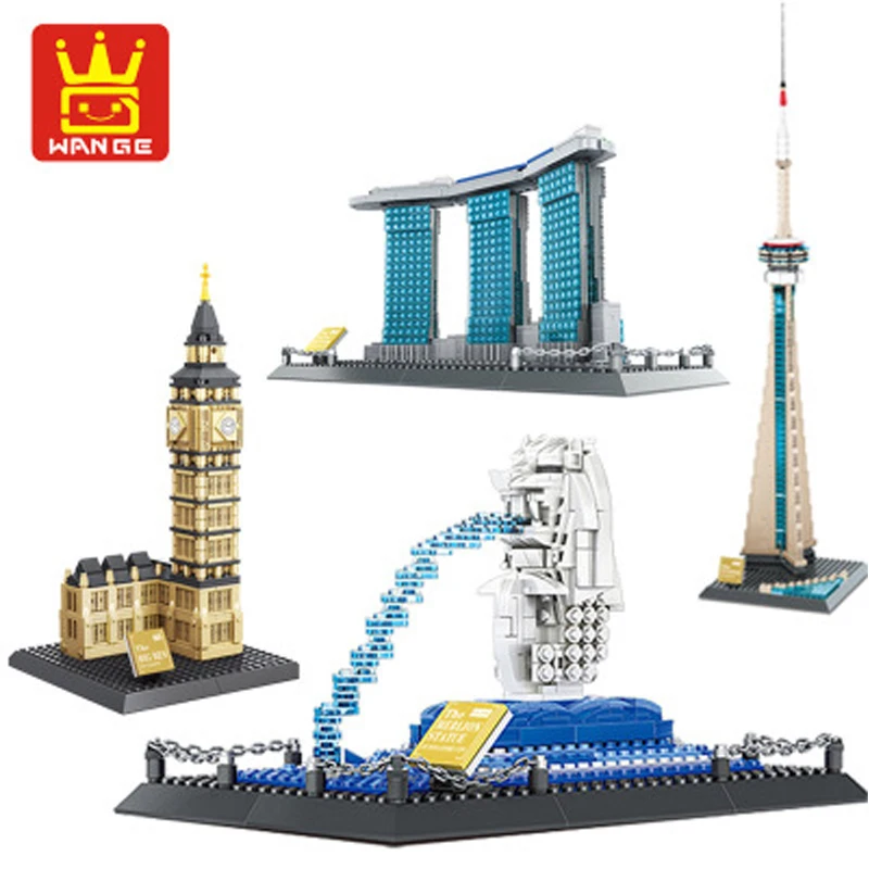 

World Famous Building Big Ben Educational Assemble Building Blocks Brick Collective Model for Children Christmas Gifts