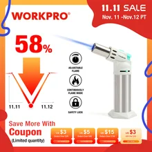 Hashof antorcha de cocina recargable, llama ajustable para bricolaje, para barbacoa, para hornear, Gas butano, no incluido