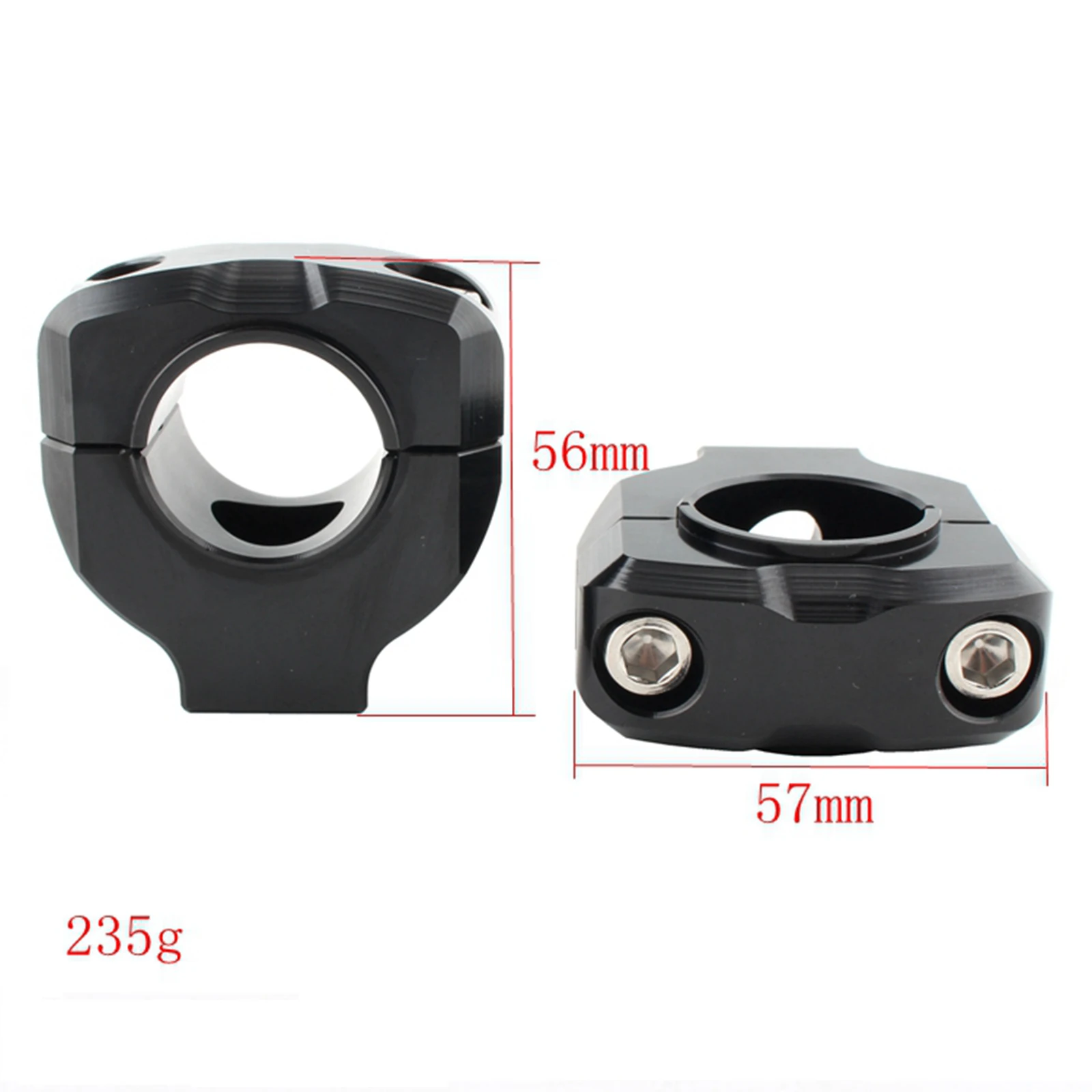 1 Pair Universal Aluminum Alloy 28mm Handle Bar Riser Clamp Monut Bar Riser