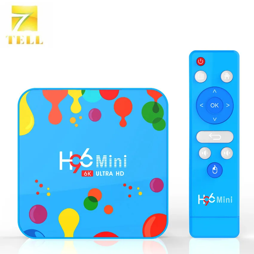 H96 мини 4 Гб 128 ГБ Android 9,0 ТВ приставка Allwinner H6 четырехъядерный 6K H.265 Wifi BT4.0 HD телеприставка 4 ГБ 32 ГБ медиаплеер