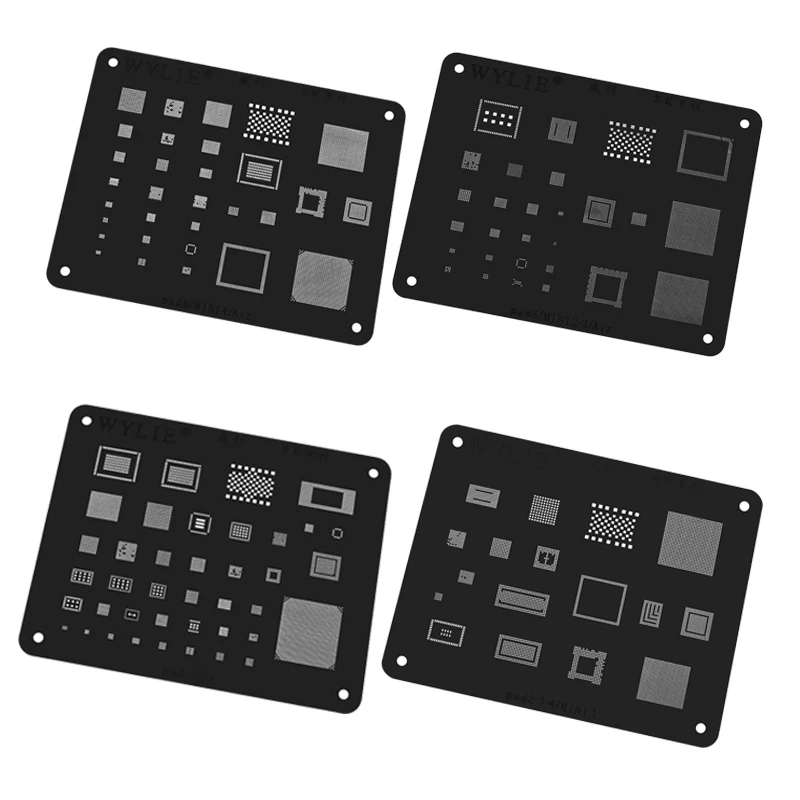 Трафарет для пайки BGA ipad 6/Air2/5/Air/4/3/2/mini/pro 12 9/10 5/9 7 IC Chip Power U2 NAND PCIE Оловянная пластина