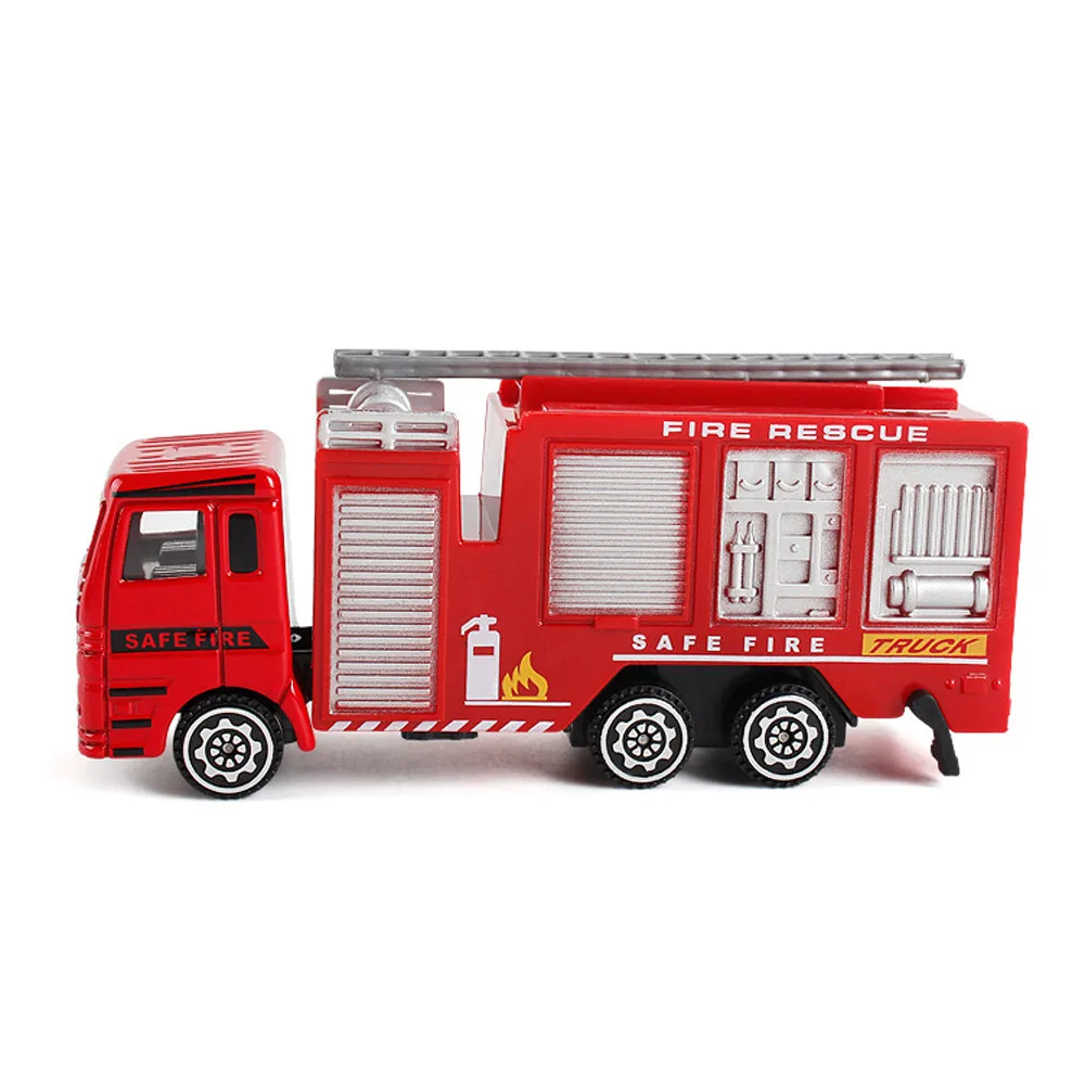 Alloy Engineering Toy Mining Car Truck Children's Birthday Gift Fire Rescue Present Toys For childrenToy Vehicles Fire Truck