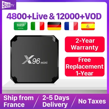 

X96 mini France IPTV BOX 1 Year QHDTV SUBTV IUDTV Android 9.0 X96mini IPTV German Arabic Italia Portugal Spain Belgium IPTV Box
