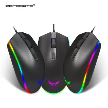 

Wired Gaming Mouse USB Optical Mouse Gamer 1600 DPI Computer Mouse with 4 Button For PC Laptop Desktop Computer