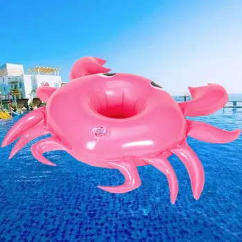 

Kids Children Beach Water Toy Crab Cup Holder Drink Bottle Phone Seat Floating Inflatable Coaster