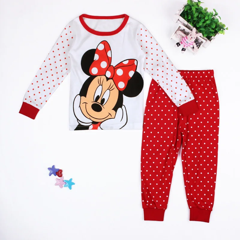Детская одежда комплекты одежды для маленьких девочек Disney Хлопковая футболка с