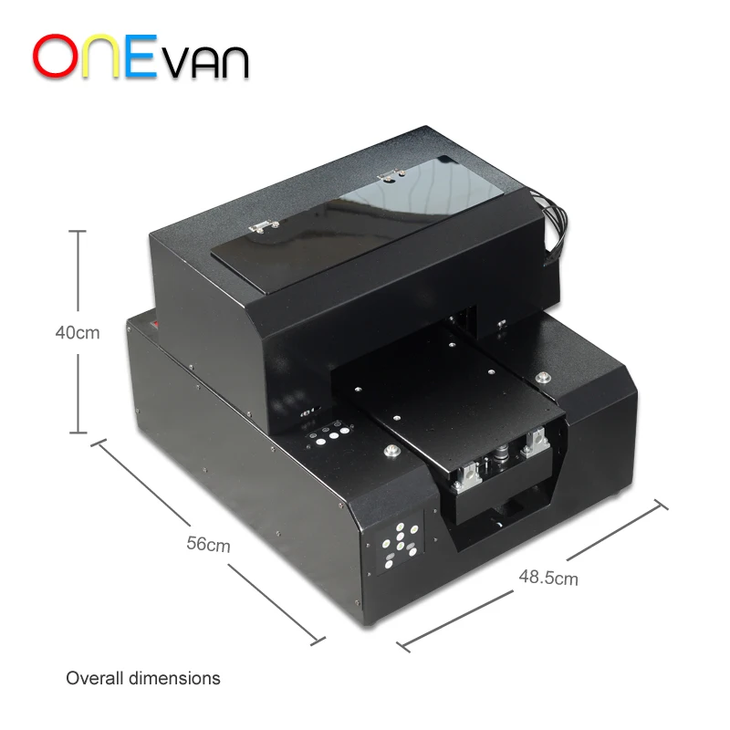  Fully Automatic A4 UV Printer &L805 Printed Head for Cylinder 3D Rotation Embossed Phone case Glass
