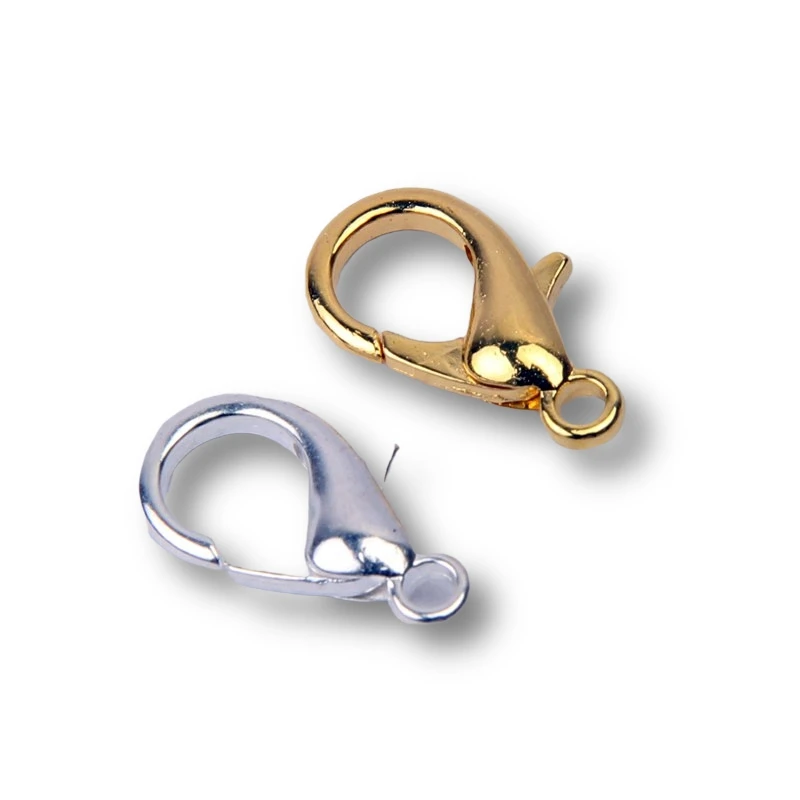 12mm Silver Gold Plated Lobster Clasp Hooks For Jewelry Making Supplies