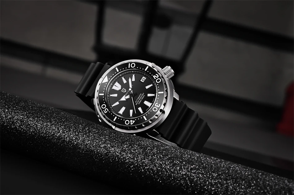 PAGANI DESIGN New 45MM Tuna Diving Wristwatch Men's 300M Waterproof Mechanical Automatic Watches Ceramic Bezel Relogio Masculino