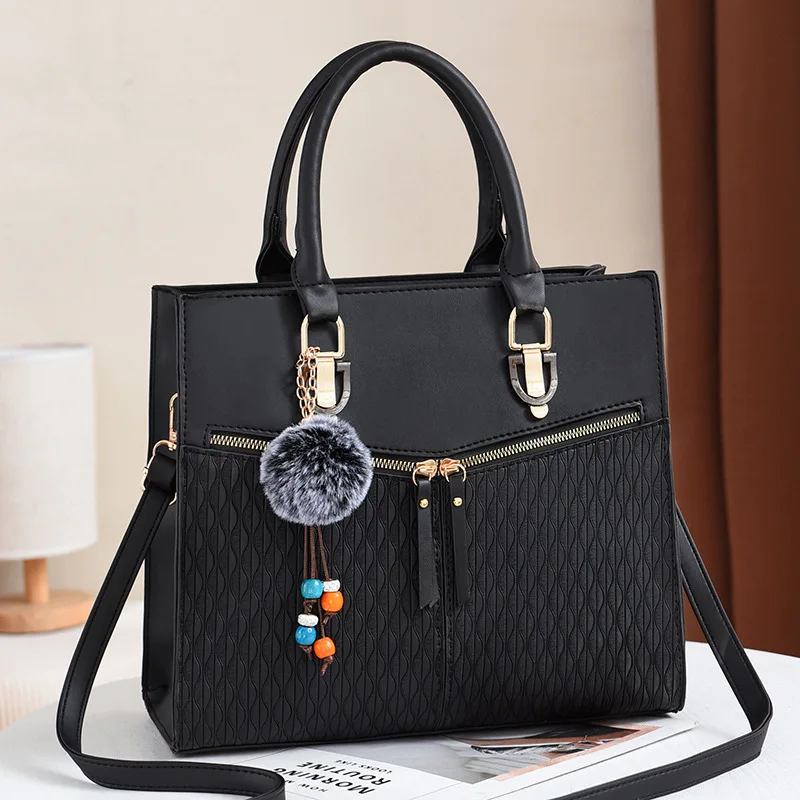 

[10 from the Grant] Classic Middle-aged WOMEN'S Briefcase Elegant Square Handbag Ol Commuting Handbag Bag Women's