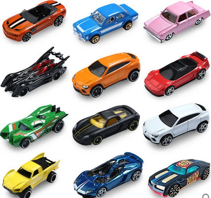 1-72 шт./кор. Хот Вилс Diecast металлические мини Модель Brinquedos Hotwheels игрушечный автомобиль детские игрушки для детей на день рождения 1:43 подарок