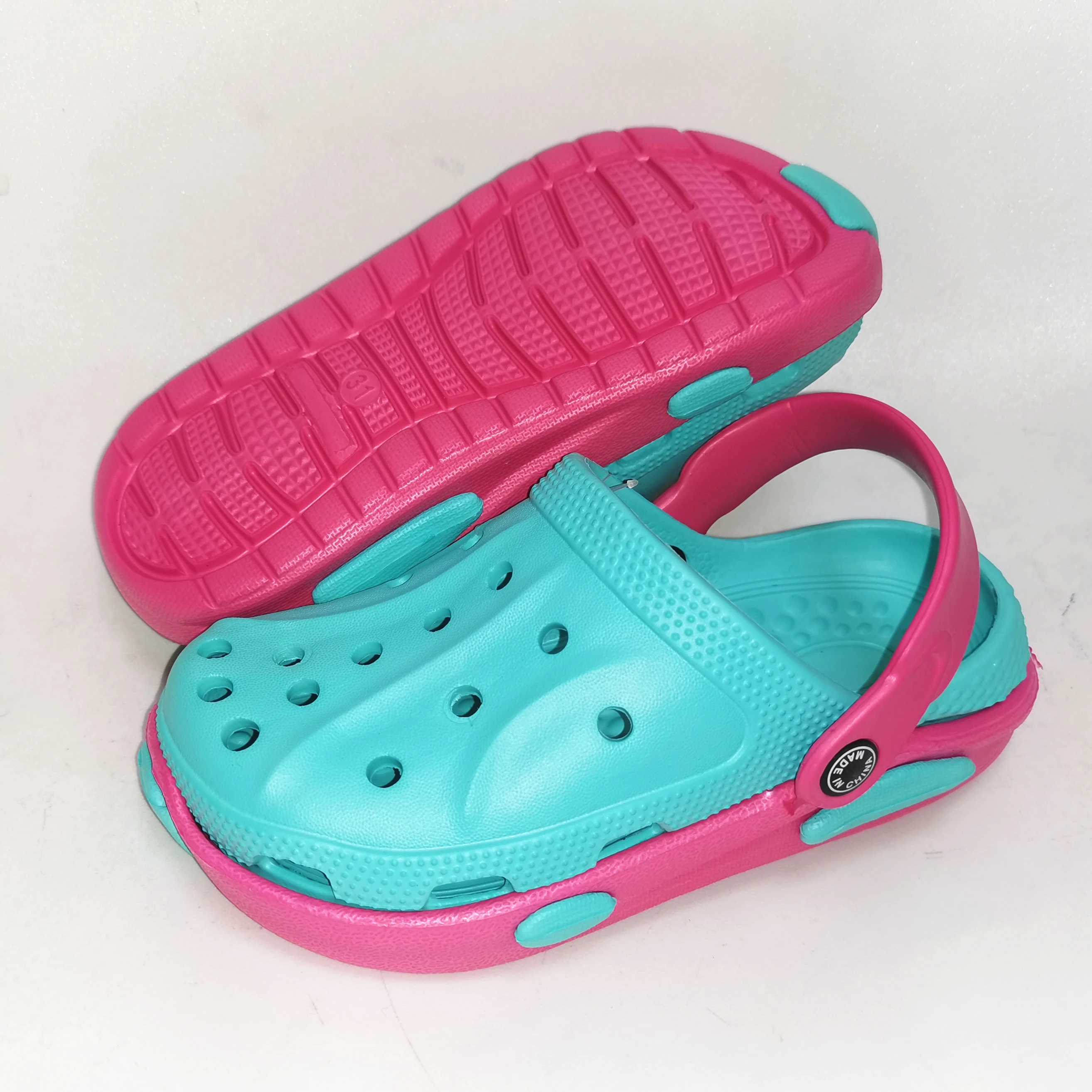 Zapatos de cueva de jardín para niñas, sandalias Crocs para playa, chanclas EUR 30 31 32 33 34 35|Pantuflas zuecos| - AliExpress