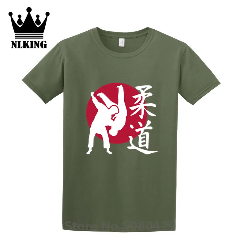 Японские иероглифы дзюдо Футболка мужская звезда футболка летняя рубашка Топы