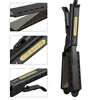 Professional Titanium Alloy Hair Straightener Wide Plate Flat Iron Temperature Adjustable with Venting Hole Straightening Iron 5