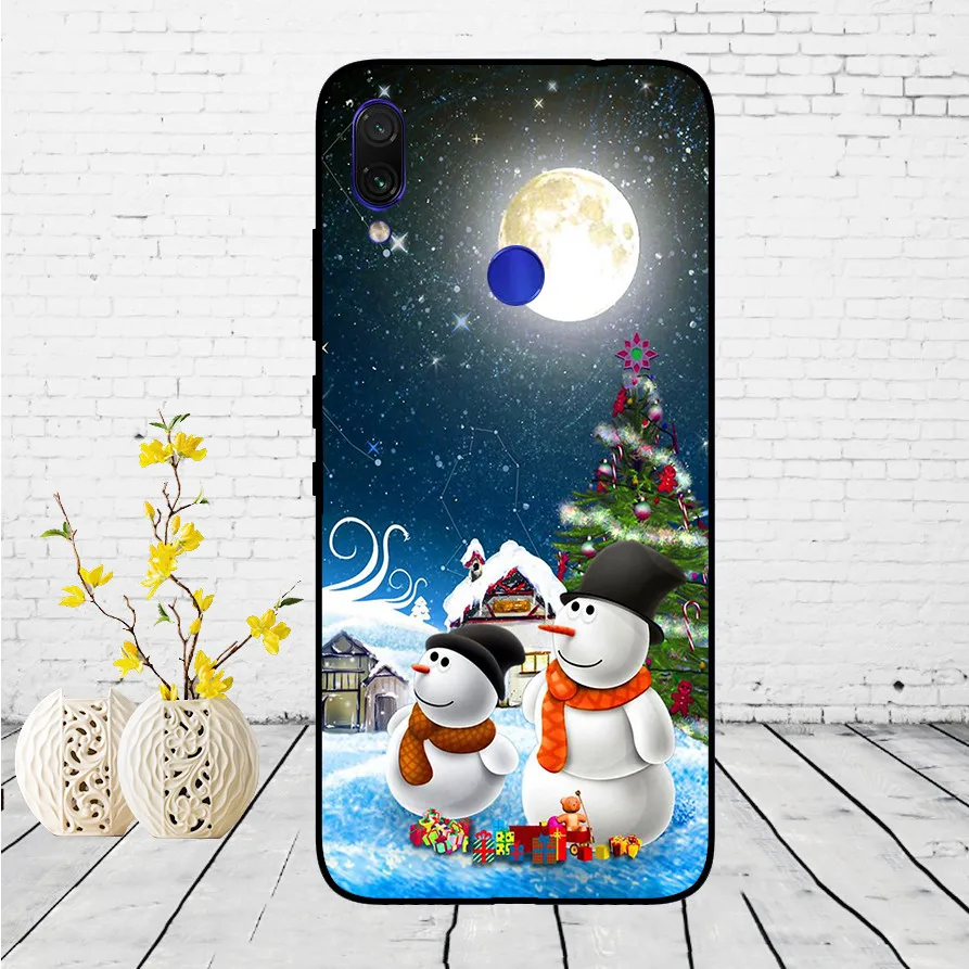 Untuk Xiaomi Redmi Note 7 Hitam Case Silikon Lembut Funda untuk Xiaomi Redmi Catatan 7 Hitam TPU Case Pelindung 6.3