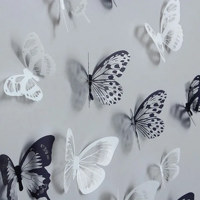 3D Crystal Butterfly Wall Stickers 36pcs