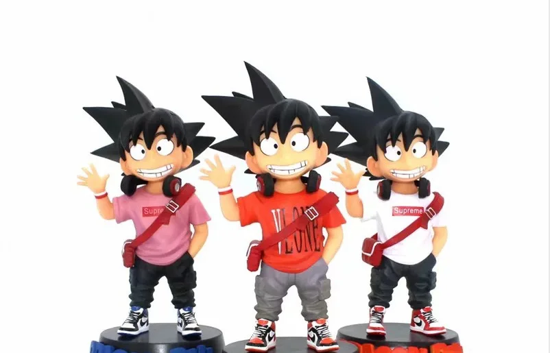 

Dragon Ball Cute Smiley Goku Popular Brand Goku Pink White Statue Boxed Garage Kit