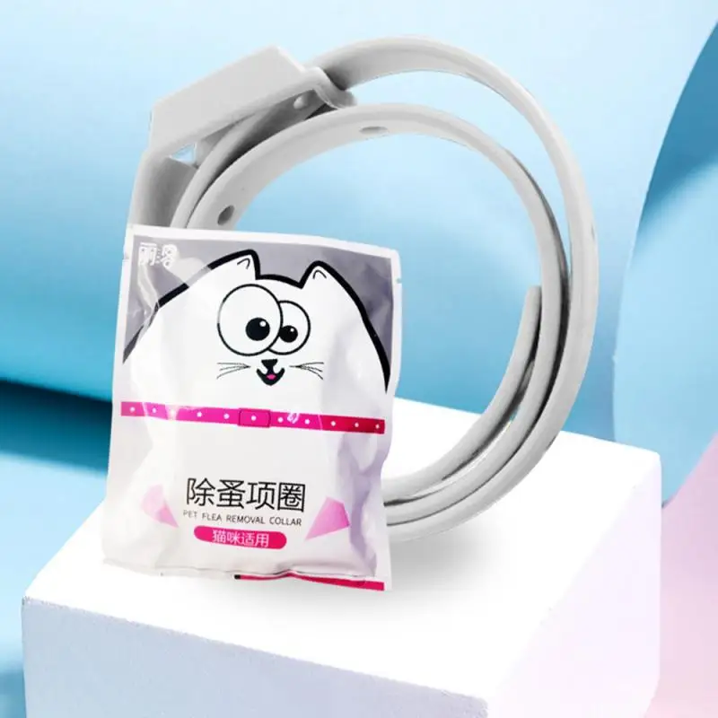 Adjustable Cat & Dog Collar Flea & Tick Prevention Pet Collar Pest Control Protect Rubber Flea Killer Collar Pet Accessories