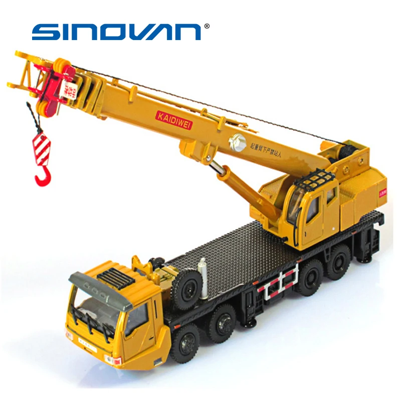 

Mega Lifter typewriter Alloy Diecast Model with 4 Front Wheel Steering Linkage 360 Degree Rotate Work Platform Crane kids toys