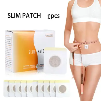 

1 Box=30pcs Slimming Patches Navel Stick Fat Burning Weight Loss Magnet Pad Belly Abdomen Detox Pads Promote Blood Circulation