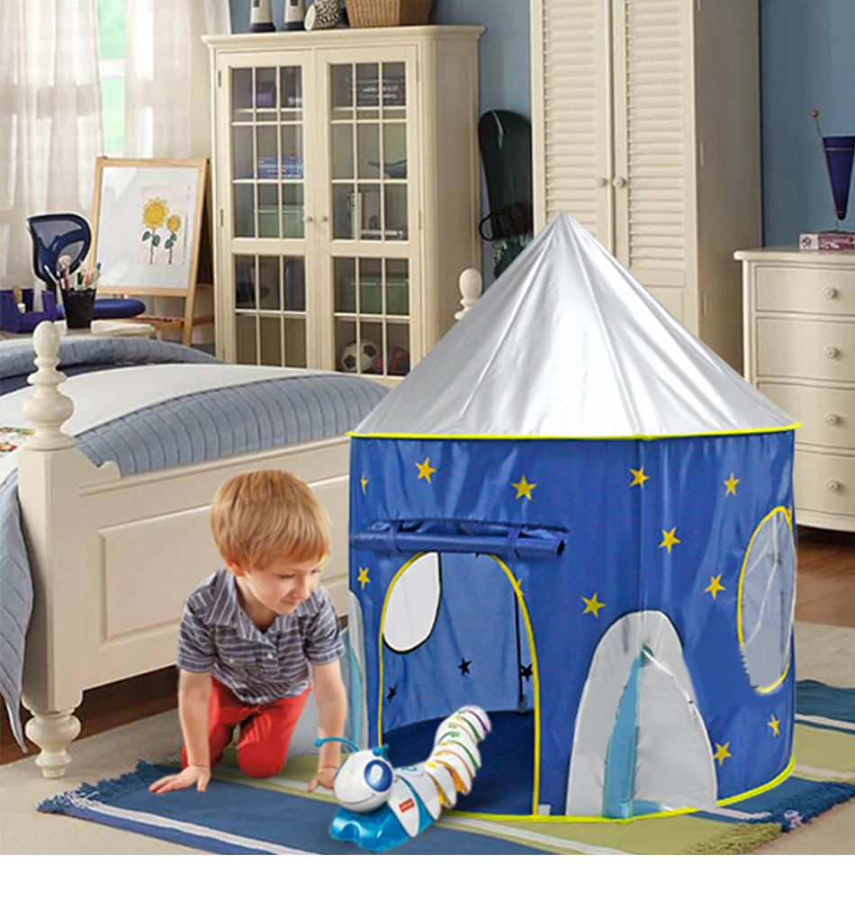 Детская палатка складная 3 в 1 космический корабль Tipi сухой бассейн мяч коробка ракета корабль палатка в виде вигвама для детей детский дом мяч яма Tipi