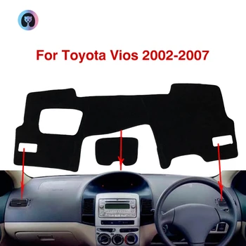 

For Toyota Vios Anti-Slip Mat Dashboard Cover Pad Flannel Sunshade Dashmat Carpet Car Accessories 2002-2007 2003 2004 2005 2006